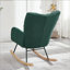 Fauteuil berçant et oscillant capitonné en tissu Teddy-130146339-130146337