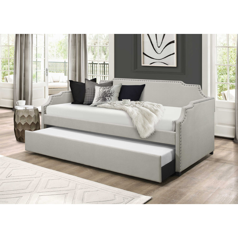 Lockehaven Upholstered Daybed, Beige