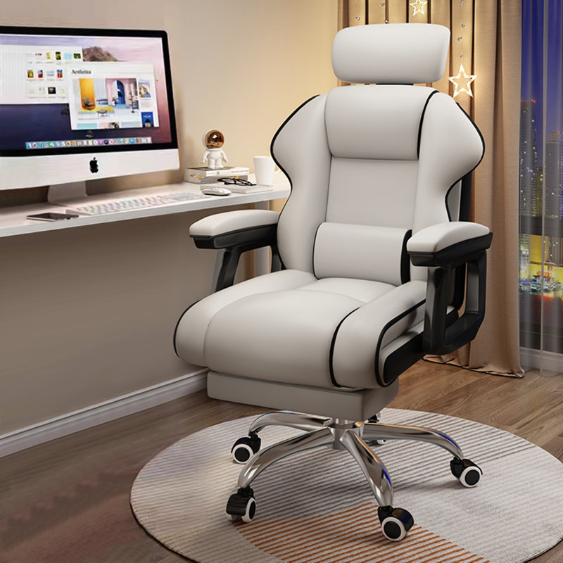 Blue Elephant Executive Chair, White Black