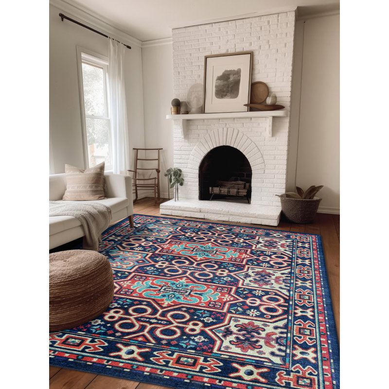 Drayke Premium EnduraStran Nylon Distressed Area Rug, Rectangle 7'8"x10'9"