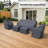 Asfand Outdoor Conversation Set Group Seating Patio Furniture Covers