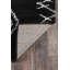 Tapis noir à motif géométrique Coss-20110988
