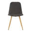Chaise de salle à manger GILA avec pieds de transfert de chaleur, ensemble de 2