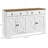 Sideboard, Buffet Cabinet with 2 Drawers, 2Storage Cabinets, 4 Barn-Style Doors