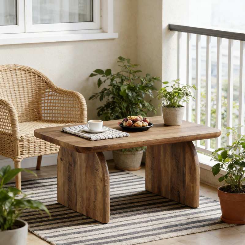 Table à thé de style moderne, table basse spacieuse, table d'ordinateur