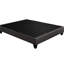 Lit plateforme tapissier gris foncé pour lit simple TG: 14 po Base XL: en gris, style contemporain