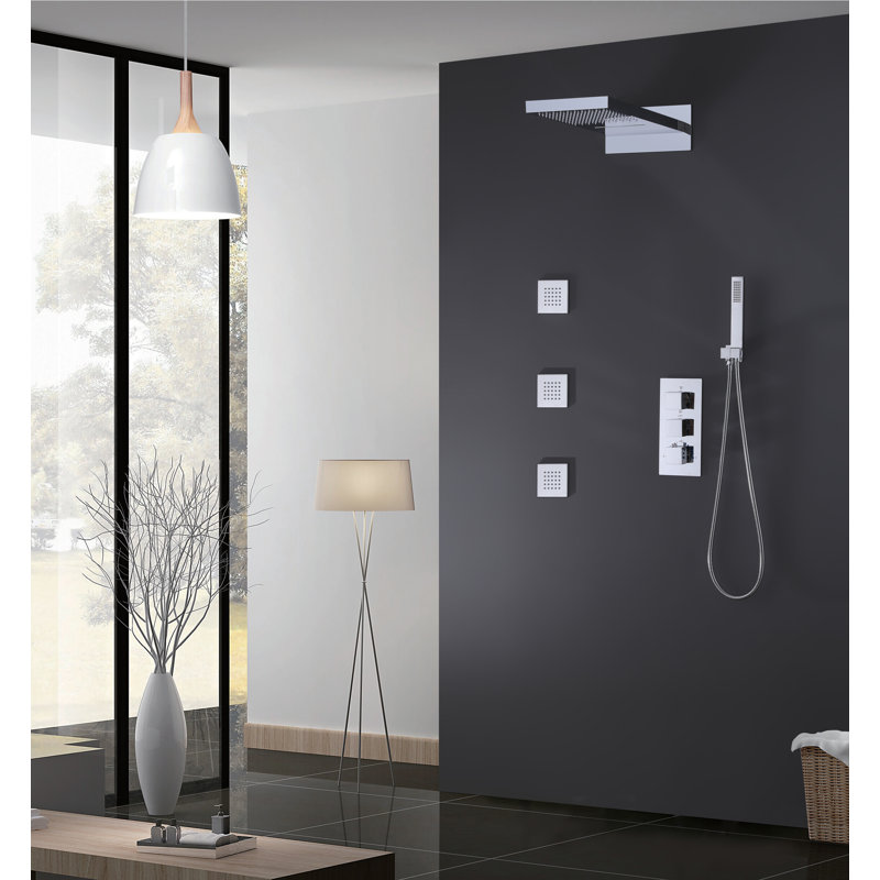 All-In-One Kit with Rough in-Valve, Chrome