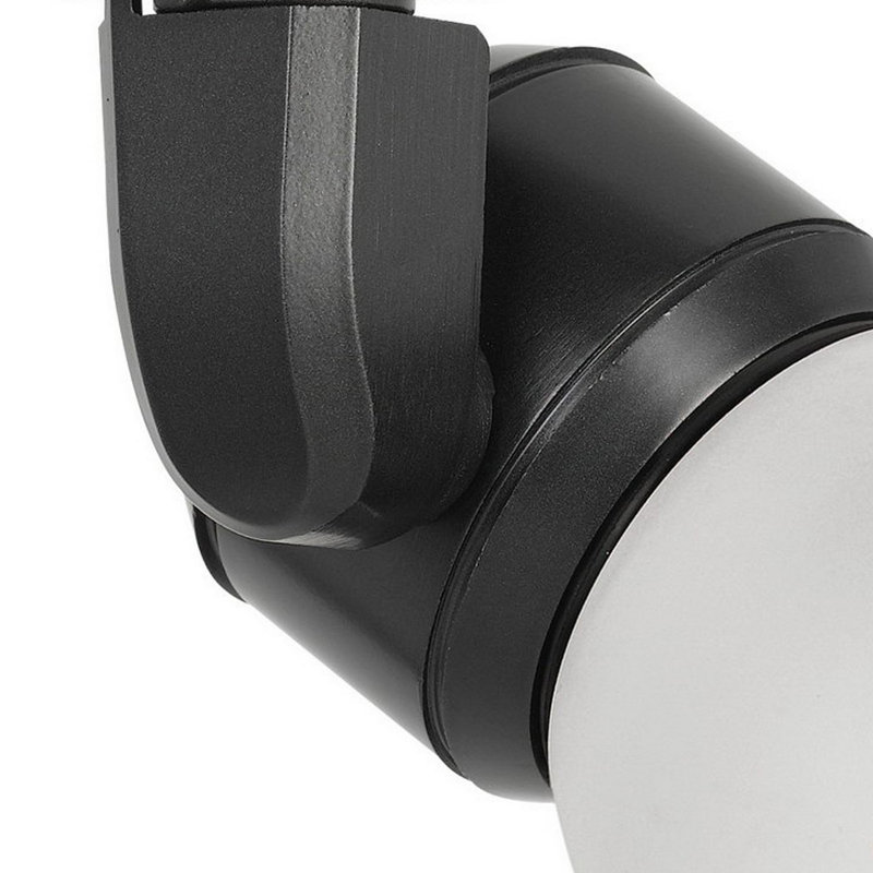 Tête en polycarbonate, 10W, Noir, Blanc givré