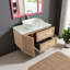 Meuble-lavabo 36 po avec lavabo en céramique fritté 1 porte et 2 tiroirs