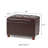 Magoon Faux Leather Ottoman-2041111981