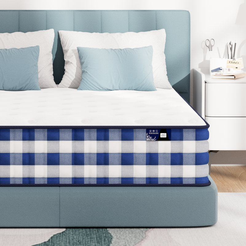 Noelani 10" Medium Firm Hybrid Mattress with Gel Memory Foam Pillow Top-10-Year Warranty, King