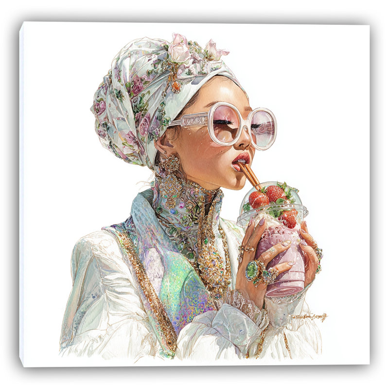 Art floral sur toile Floral Glamour Indulgence, H 20 po x l 20 po