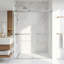 Porte de douche coulissante sans cadre avec verre transparent 3/8 po l 56-60 po x H 76 po Houston-77317528