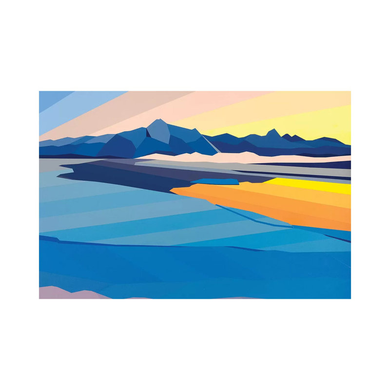 Sunset Reflection by Jun Youngjin - Wrapped Canvas Print, 20.32cm H x 30.48cm W