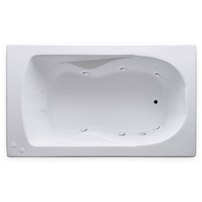 60'' x 36'' Drop-In Whirlpool Acrylic Bathtub