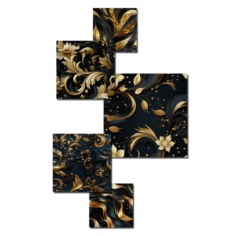 Heathfield - Ensemble d'art mural en marbre de 5