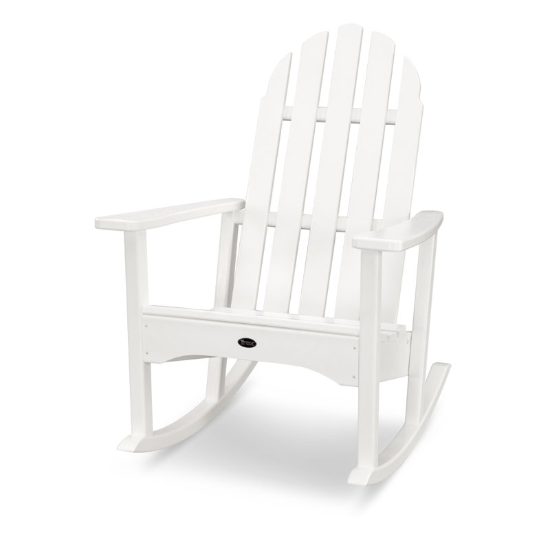 Chaise berçante Adirondack POLYWOOD Cape Cod, Blanc classique