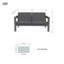 MIMO Aluminum Patio Sofa with Cushion-1343446098