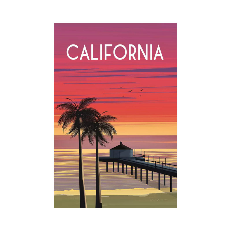 «California» par Omar Escalante - Giclée sur toile tendue avec châssis, H 60 po x l 40po x P 1,5 po