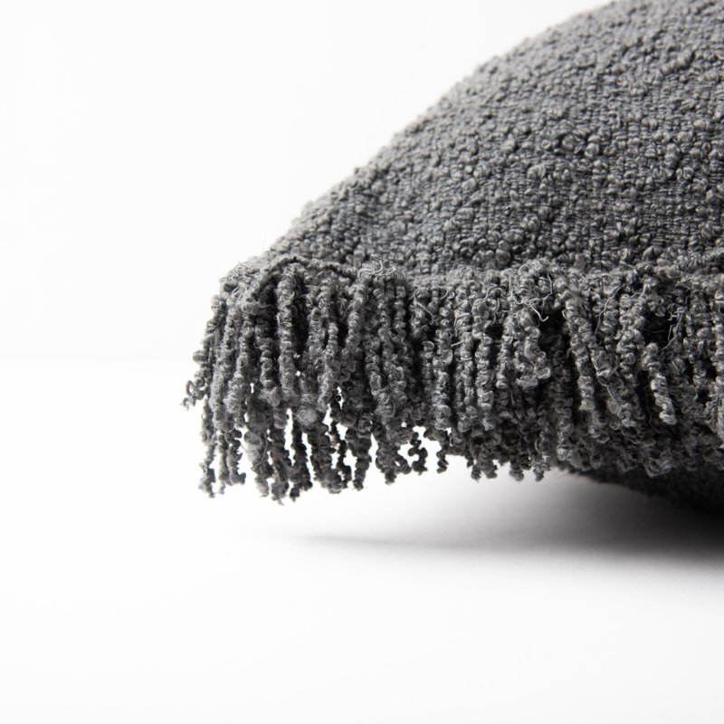  Housse et insert de coussin décoratif en coton, Gris