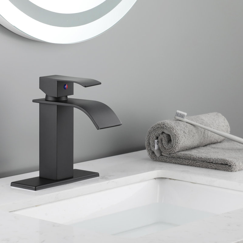 Single-Hole Single-handle Bathroom Faucet, Matte Black