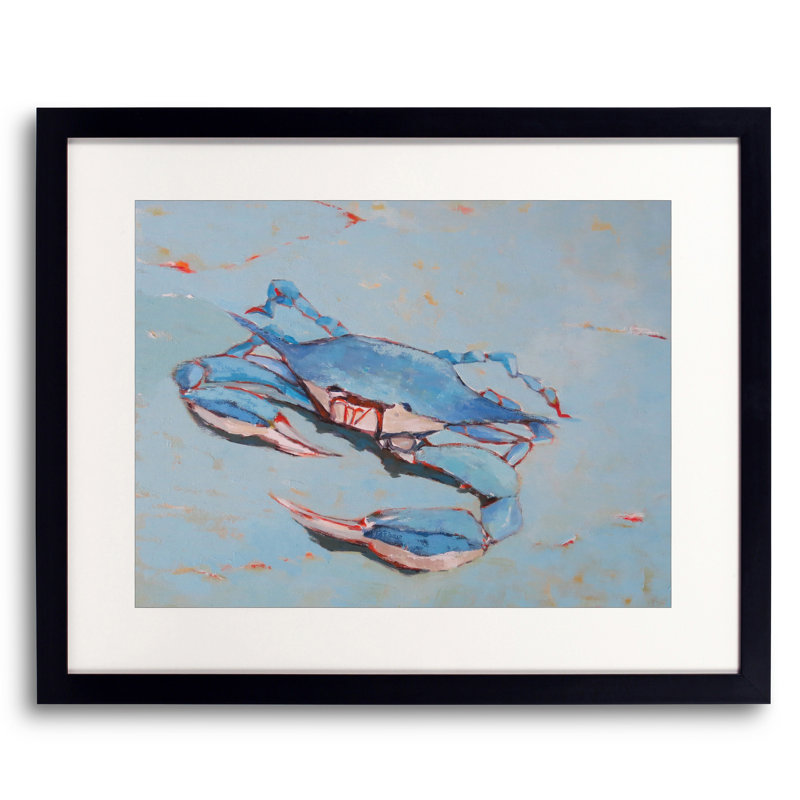Blue Crab 1 Print by Phyllis Adams, 16" W x 20" H