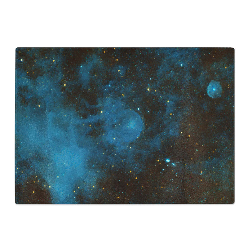 Tempered Glass out of Space Vol.32 Chopping Board, 28.5 cm W x 20 cm L