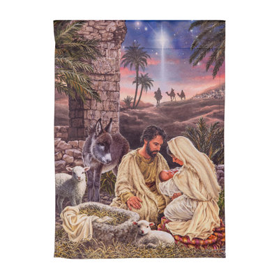 Drapeau de jardin Brilliant Nativité