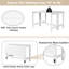 Table de salle à manger extensible en bois avec abattant pour petits espaces-1317847564