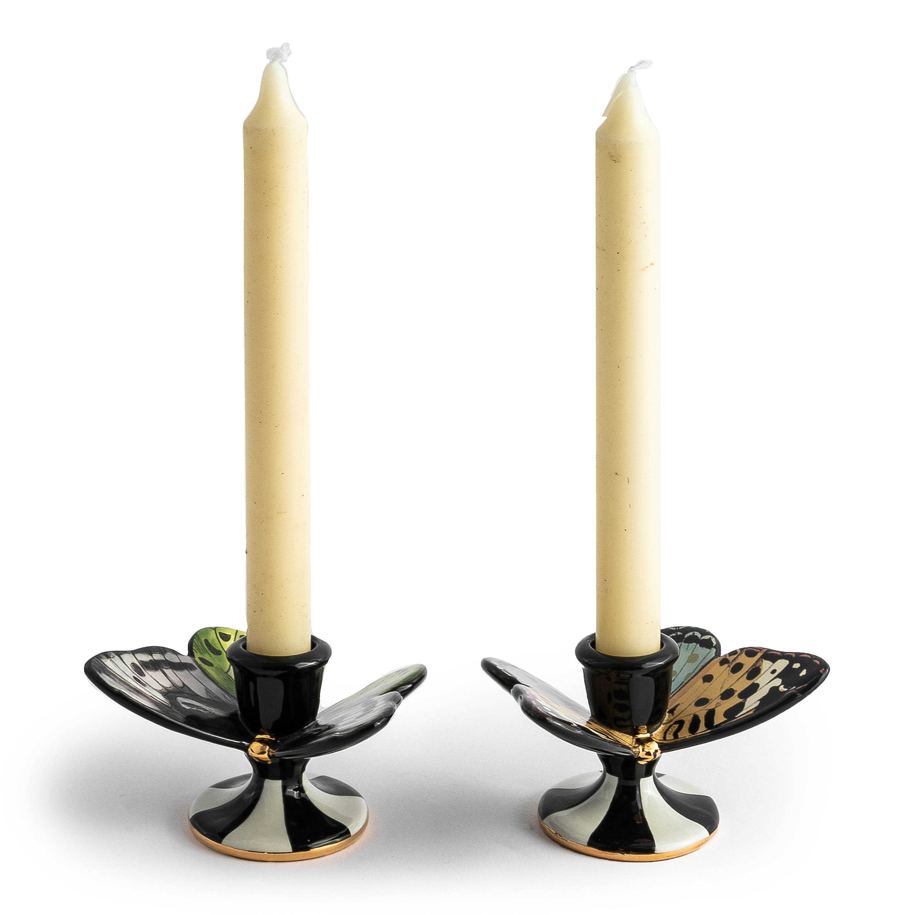 MacKenzie-Childs Butterfly Toile Candle Holders & Reviews | Perigold