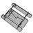 Kristy Commercial Grade Expanded Mesh Metal Outdoor Picnic Table with Anchors-35769256-18937251