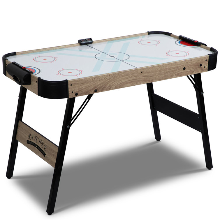RayChee 48'' 2 -Player Wood Air Hockey Table with Digital Scoreboard