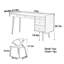 Bureau en bois massif: bureau élégant et solution de bureau-1876846839