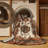 Machine Washable Art Deco Brown Area Rug-1171888574