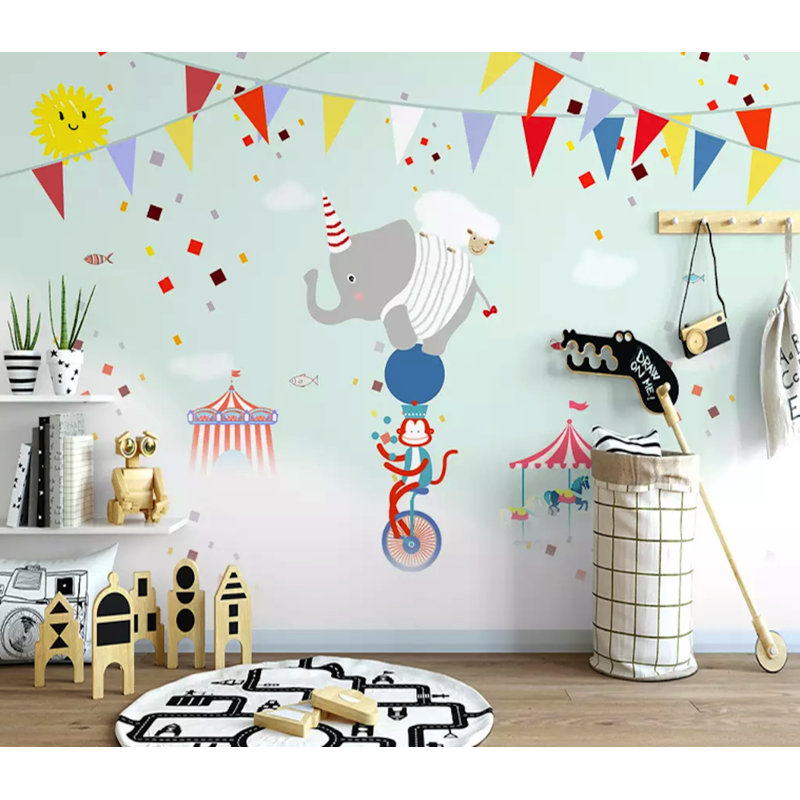 Papier peint amovible pour enfants, L 9 po x l 15 po