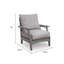 Ensemble de 2 chaises longues d'extérieur Covi, rembourrage en mousse, coussins Nuvella, gris