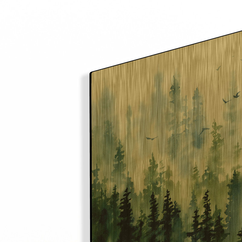«Treeline» par Katrina Pete, art mural en métal, 12 po x 16 po, 12 po x 16 po