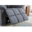 Light Grey Classic Manual Recliner With Soft Padded Headrest And Armrest-2019656872