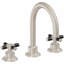 Descanso 8" Widespread Lavatory Faucet with Cross Carbon Fiber Handle and Completely Finished ZeroDrain-81635811
