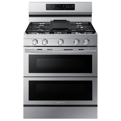 6.0 cu. ft. Smart Freestanding Gas Range with Flex DuoÂ & Air Fry -  Samsung, NX60A6751SS