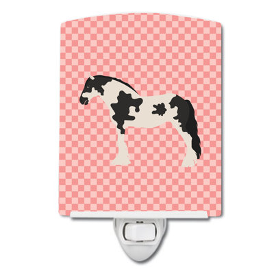 Clydesdale Horse Check Ceramic Night Light