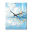 Horloge murale bleue surdimensionnée Perspectives - Cubisme-1407414147