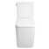 Toilette allongée deux pièces Eurocube® 1,28 GPF (économe en eau) (siège inclus)