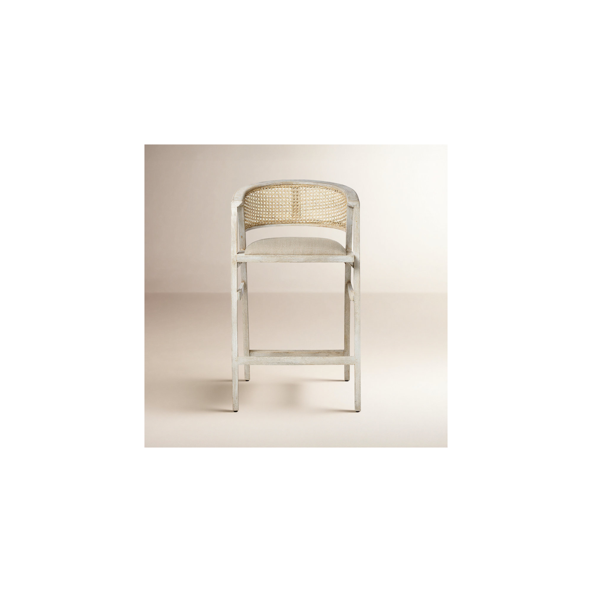 Melfort Cane Stool, Bar Stool (30.75" Seat Height)