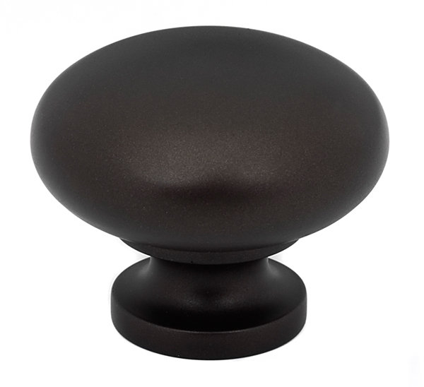 Mushroom Knob, 1.5" H x 1.75" W x 1.75" D, Chocolate Bronze