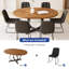 Ensemble de table de salle à manger Clord 43,3 po - 59 po Clanton-125371705-125371707-125371709