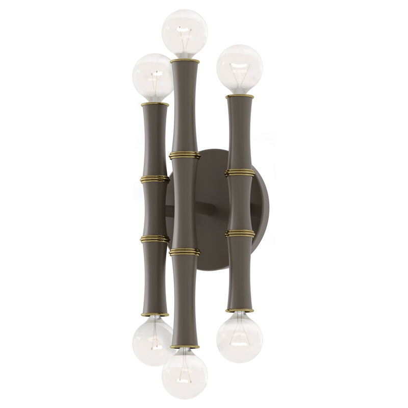 Kane Wall Sconce, Matte Smokey/Modern Brass