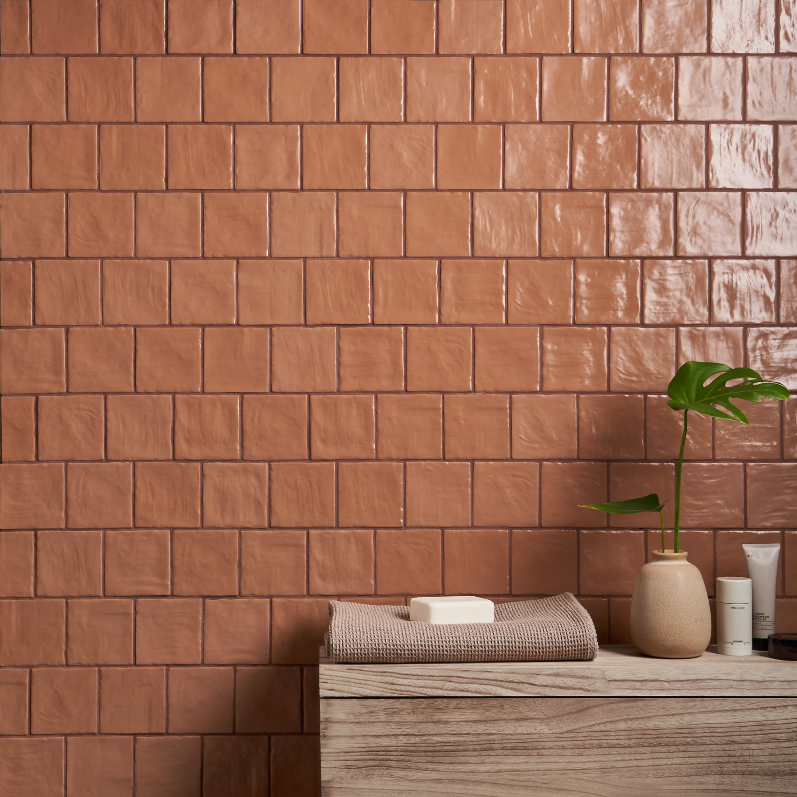 Trending 4" x 4" Wall Tile, Terracotta