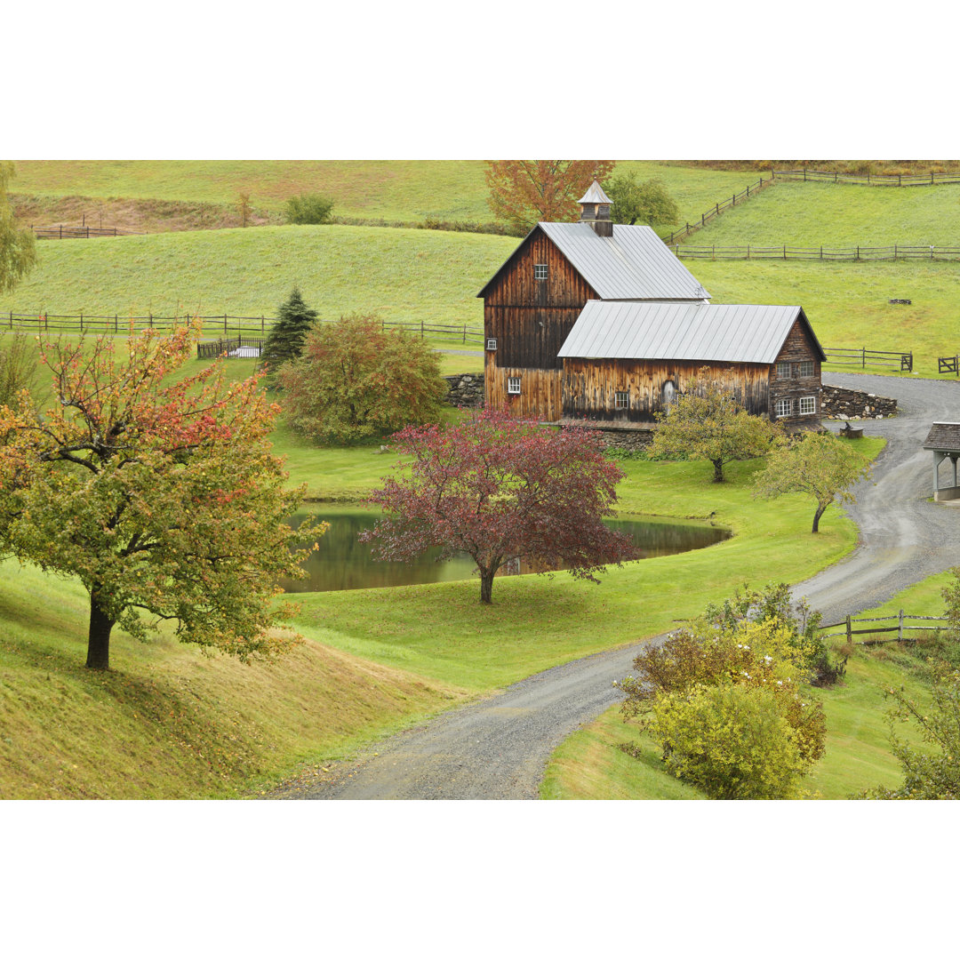 Vermont Farmhouse von S. Greg Panosian - Druck