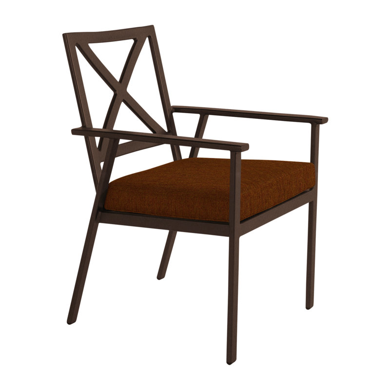 Marin Outdoor Dining Armchair, Copper Creek, Harris Stone